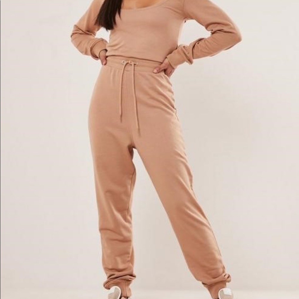 Camel Scoop Jogger Jumpsuit